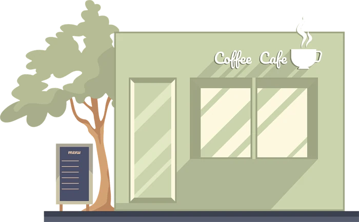 カフェの店舗イメージ